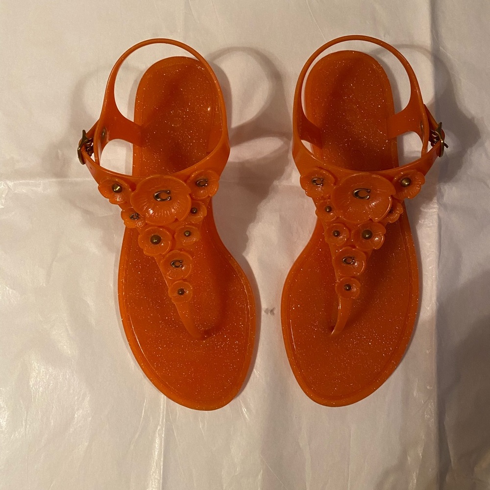 Coach. Size 7. Sandals. Worn only twice. $35.00